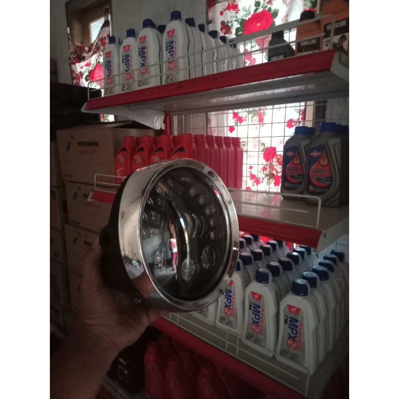 Daymaker 7 inch lampu kota putih set batok tiger revo