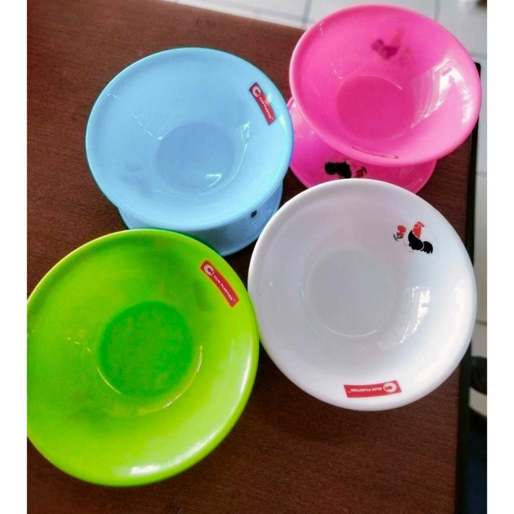 Mangkok plastik warna mie ayam jago besar / Mangkok plastik