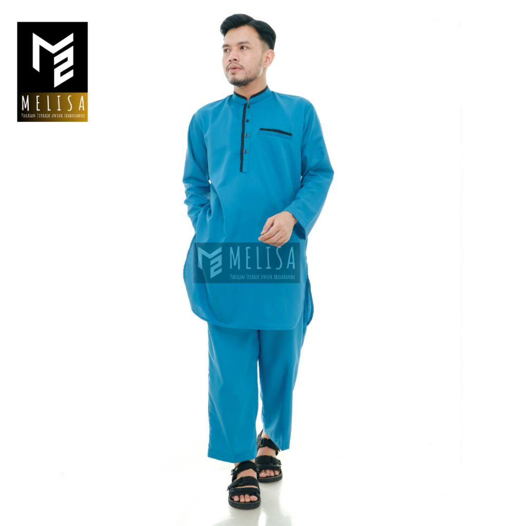 Baju Koko Pria Setelan Kurta Pakistan Lengan Panjang Bahan Katun Toyobo Koko Muslim Dewasa Remaja Pr