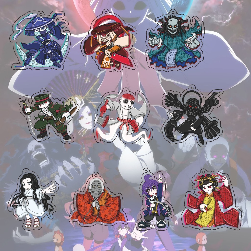 Gantungan Kunci Anime Dark Gathering - Ganci - Key Chain - Souvenir - Anime