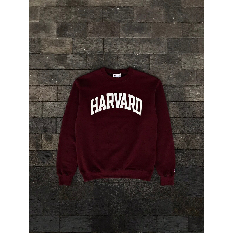 HARVARD CREWNECK X CHAMPION.