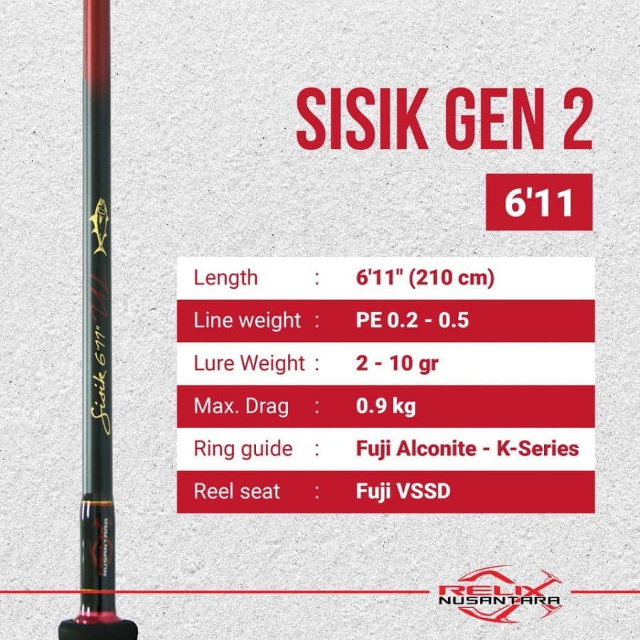 Joran Relix Nusantara Sisik 611 Gen 2