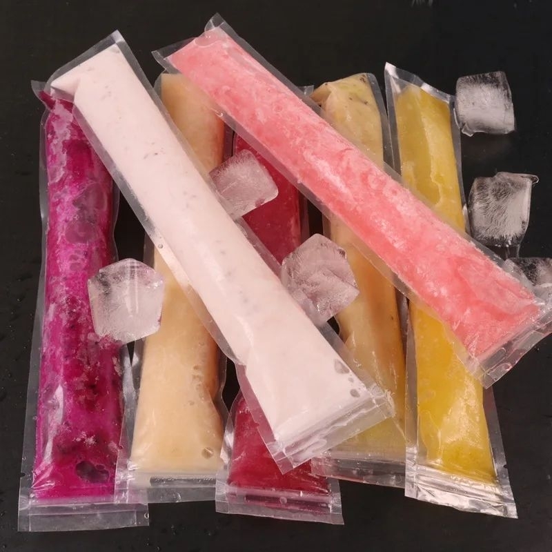 100Buah plastik jelly korea GRATIS CORONG Plastik Es Mambo Plastik klip es lilin