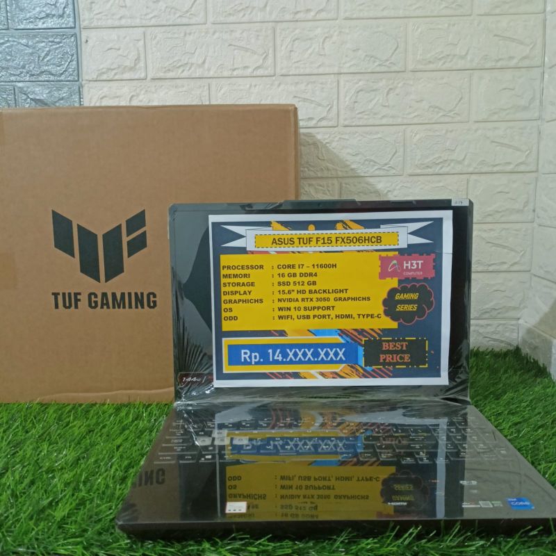 Asus TUF F15 FX506HCB - Core i7-11600H|16GB|512GB|RTX 3050 4GB (BEKAS DISPLAY)