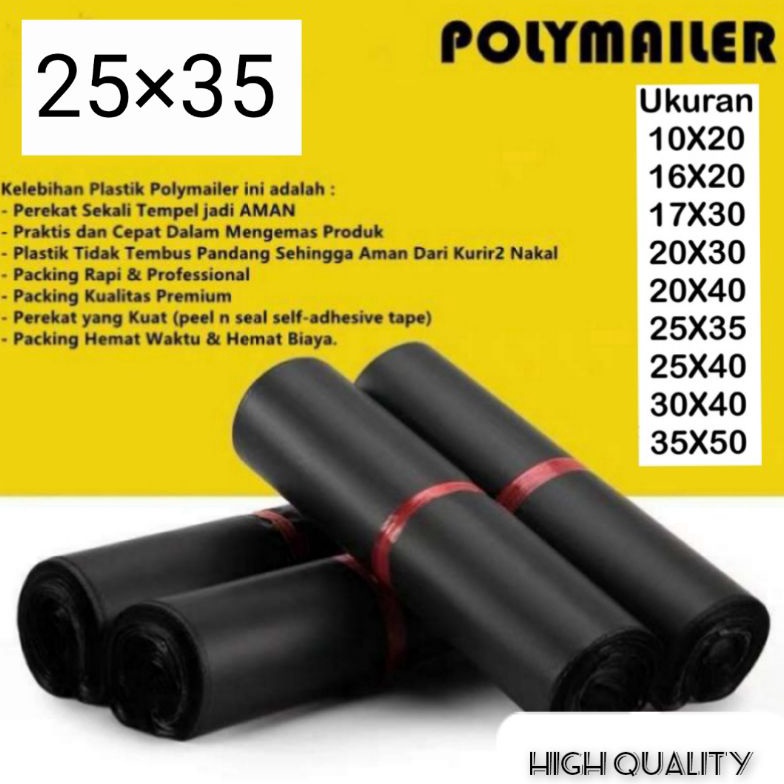 

Miliki Segera Plastik POLYMAILER HITAM 25x35 ( Isi 100 Lembar ) / Plastik Packing Online Shop TGY