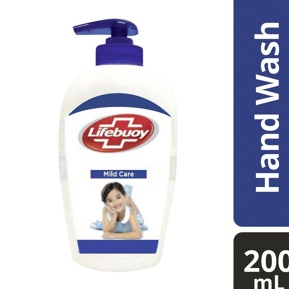 LIFEBUOY Hand Wash Kemasan Botol MILD CARE 200mL - Sabun Cuci Tangan