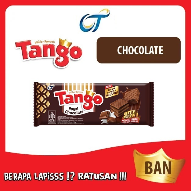 

wafer tango Chocolate 39gr (1 Ban isi 10Pcs)