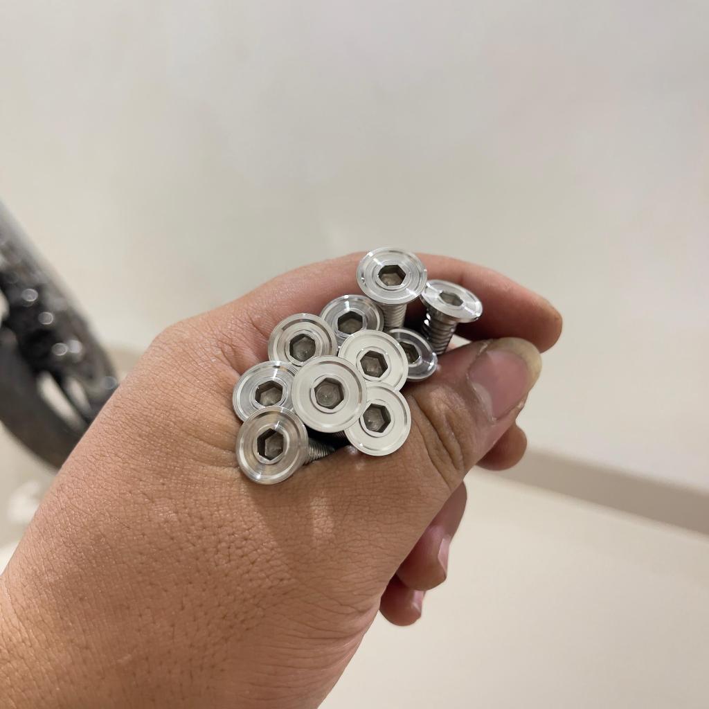 Baut L Spiral Stainles  model BARU Baut 14 / Mur 14 m10×1,5 Drat kasar handmade