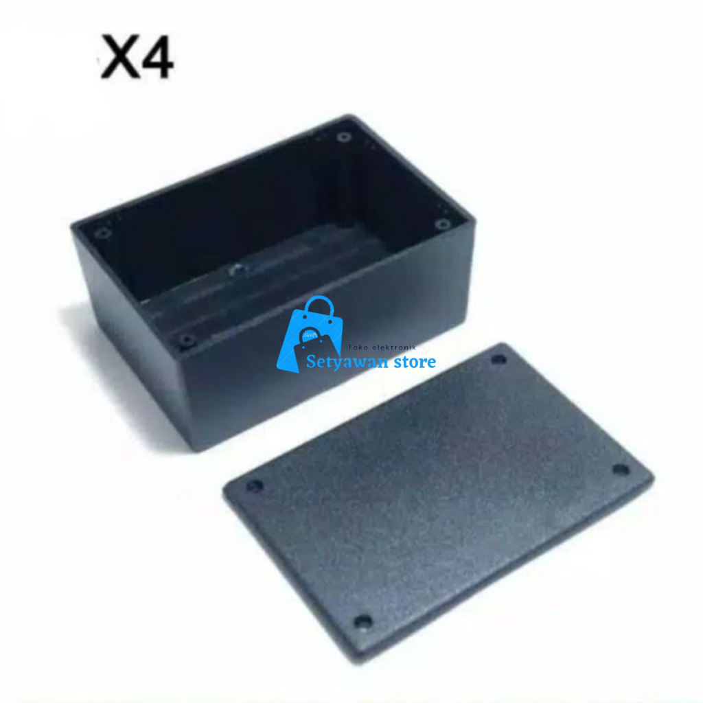 Box Project Modul Kotak Hitam X4 12,5×8,5×5 cm Multifungsi