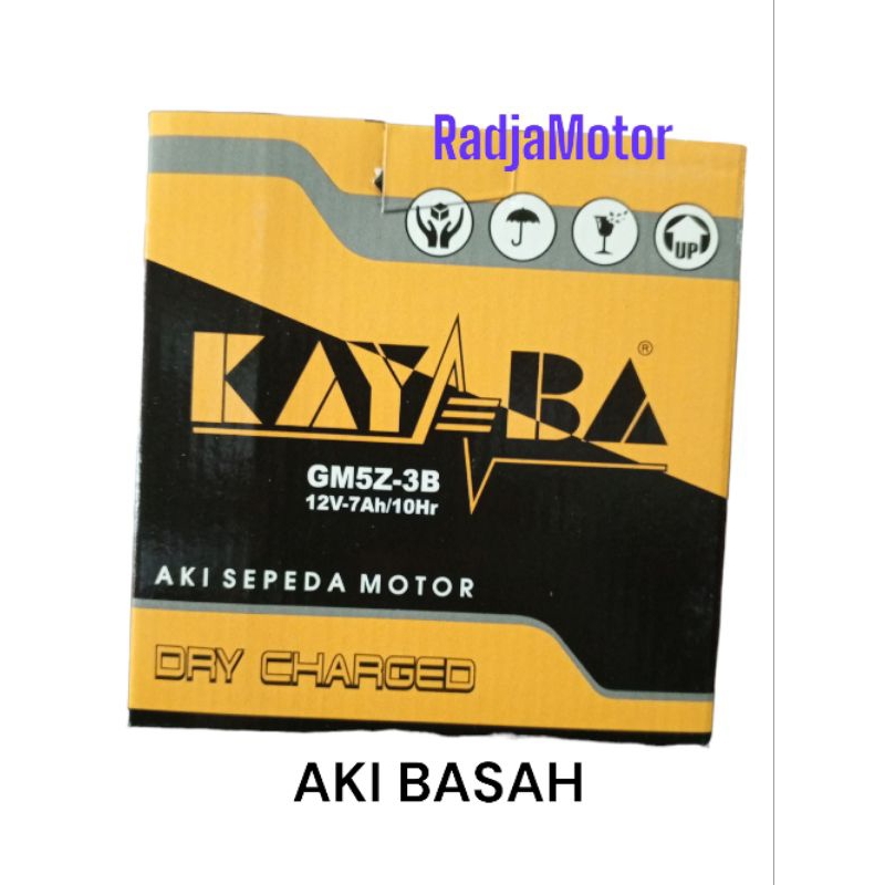 Aki Motor Basah KAYABA GM5Z ASLI ORIGINAL