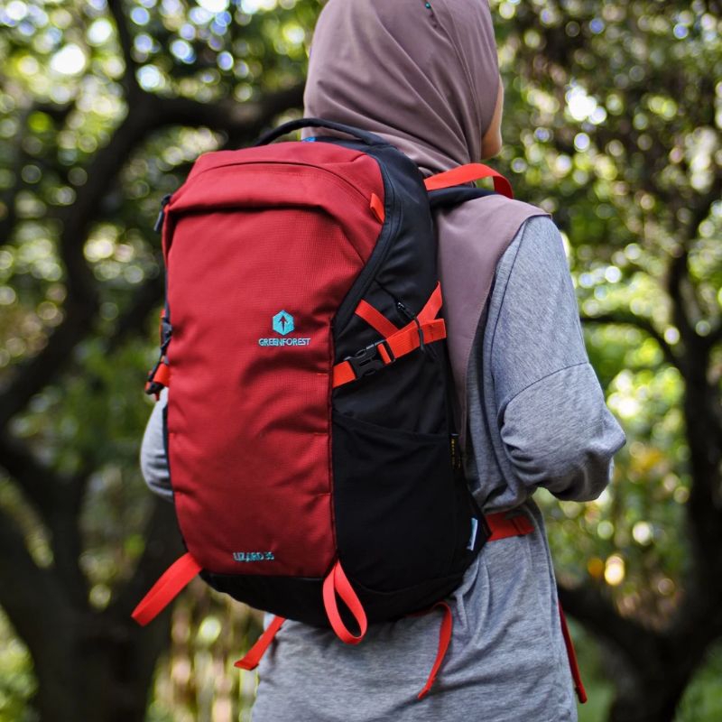 Tas Ransel Outdoor Lizard 35L - Backpack Laptop Pria Wanita Slot Laptop Greenforest
