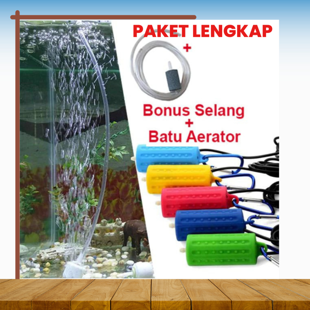 Aerator USB Pompa Udara Emergency Air Pump baterai USB DC Power bank Aquarium