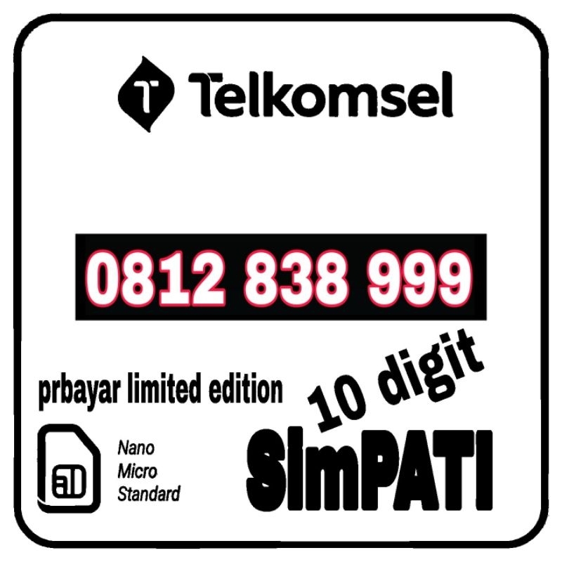 Nomor cantik telkomsel simpati 10digit 10 digit angka 10angka nocan no cantik Nomer kartu perdana si