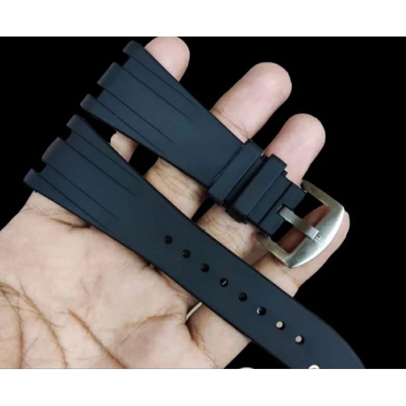 Strap tali jam tangan AP AUDEMARS  28MM PRIA RUBBER STALI JAM AUDEMARS PIGUET