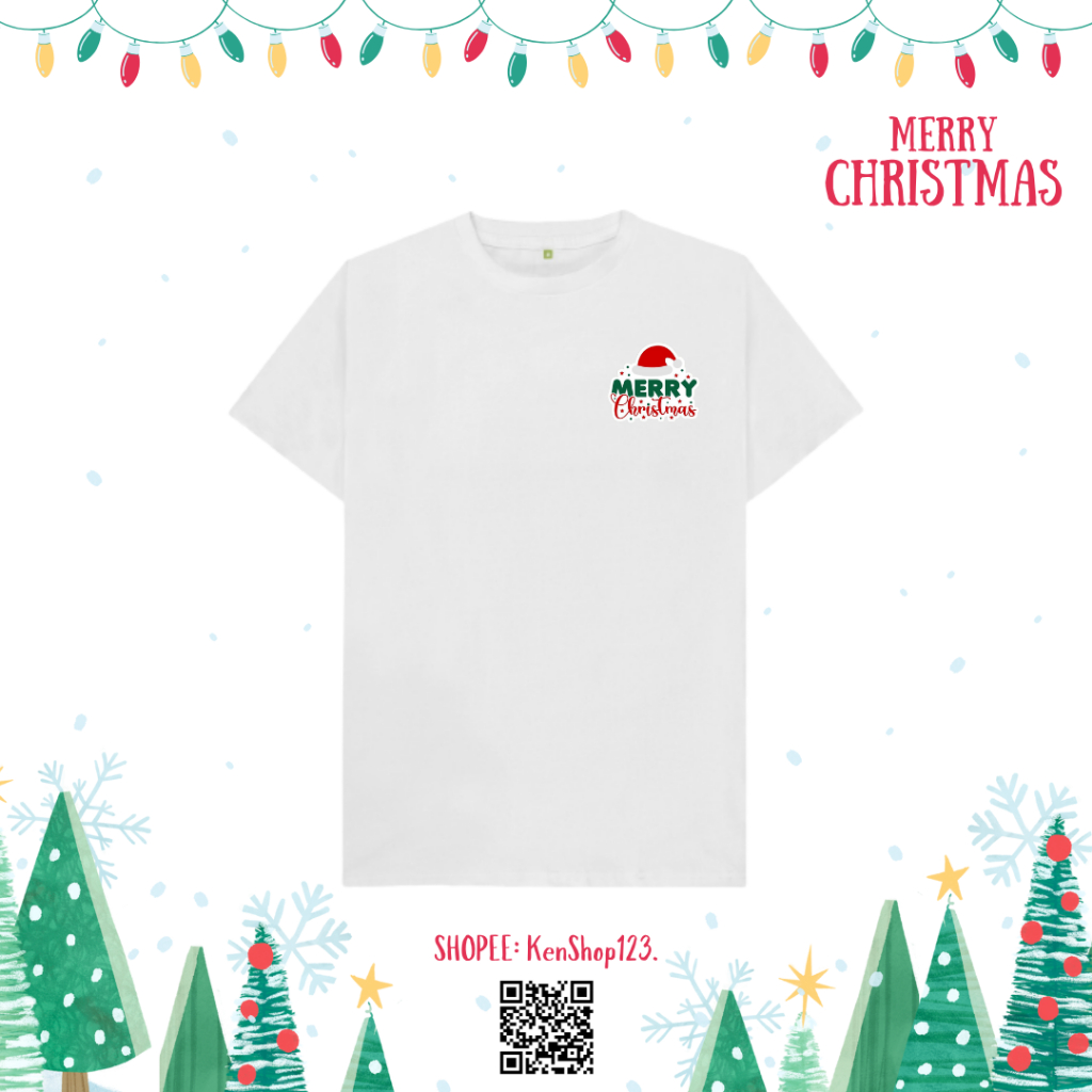 KAOS T SHIRT LOGO MERRY CHRISTMAS