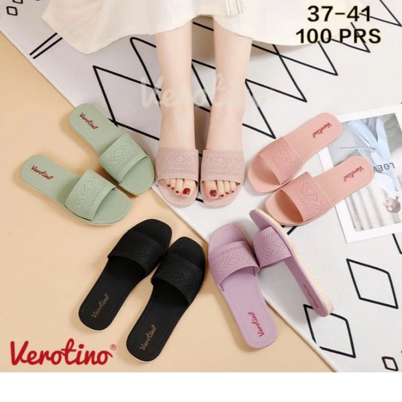 Sandal Selop Karet Jelly Wanita Verotino Motif Batik A729-47J