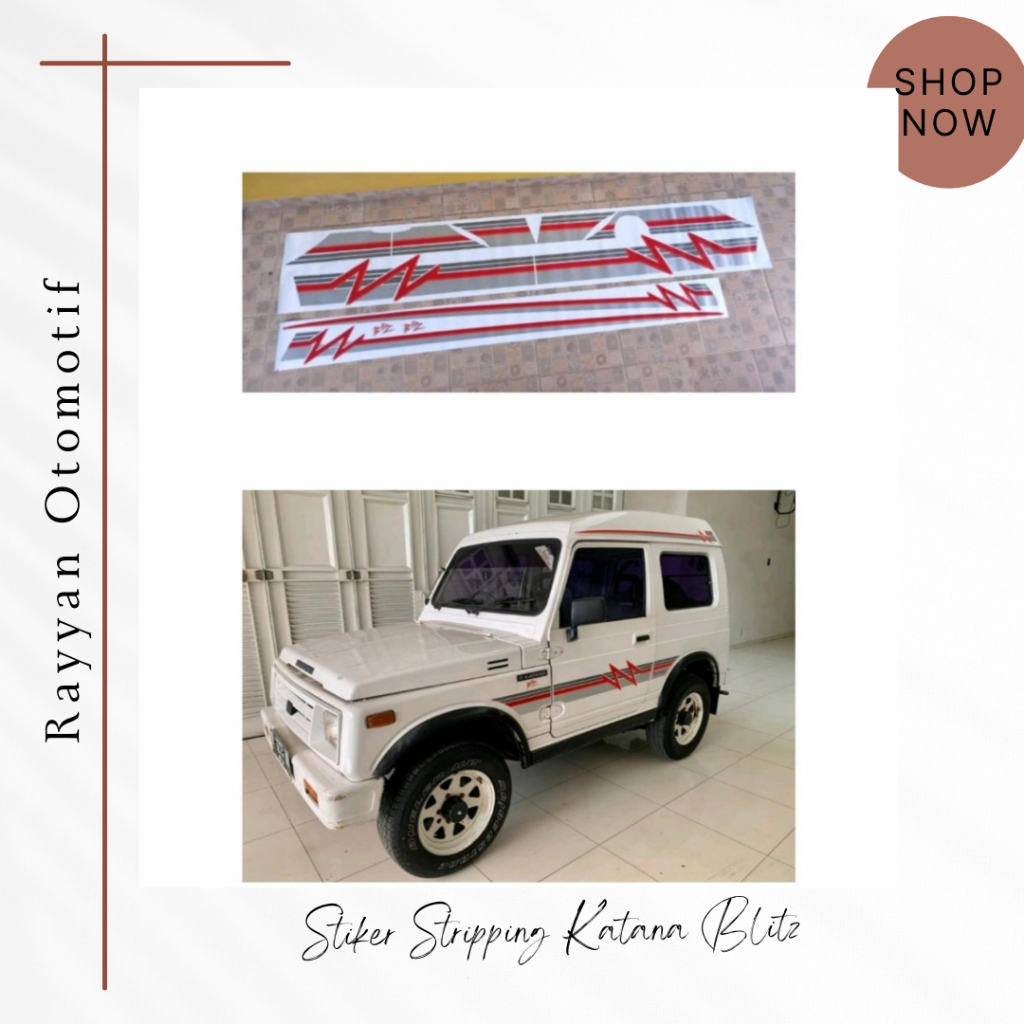 Stiker Stripping Katana Blitz