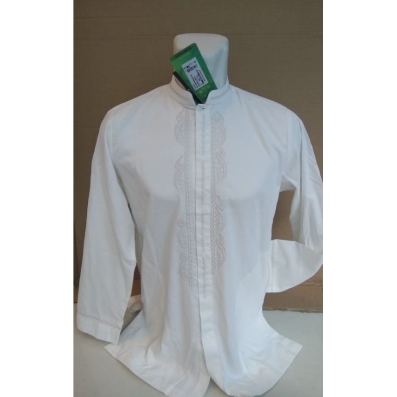 Baju Koko Muslim Pria Al-Mia Katun Lengan Panjang PJG Al Mia Almia