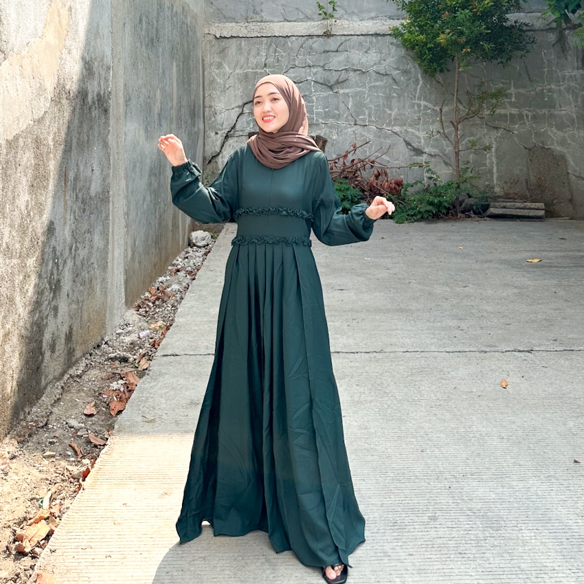 Joley Cloth - Maudy Dress Baju Gamis Simple Mewah Kondangan Gamis Polos Terbaru