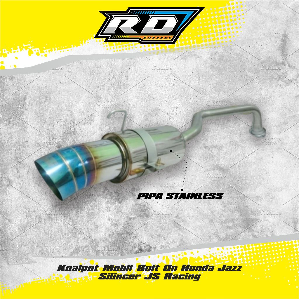Knalpot Mobil Bolt On Honda Jazz Silincer JS Racing