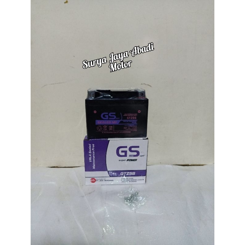 Aki Kering GS Gtz5s Honda Beat Supra