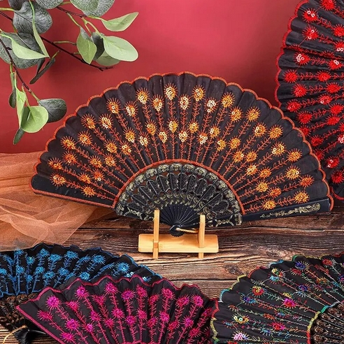 Kipas Lipat Mewah Kipas Souvenir Pernikahan Motif Hadiah Pernikahan