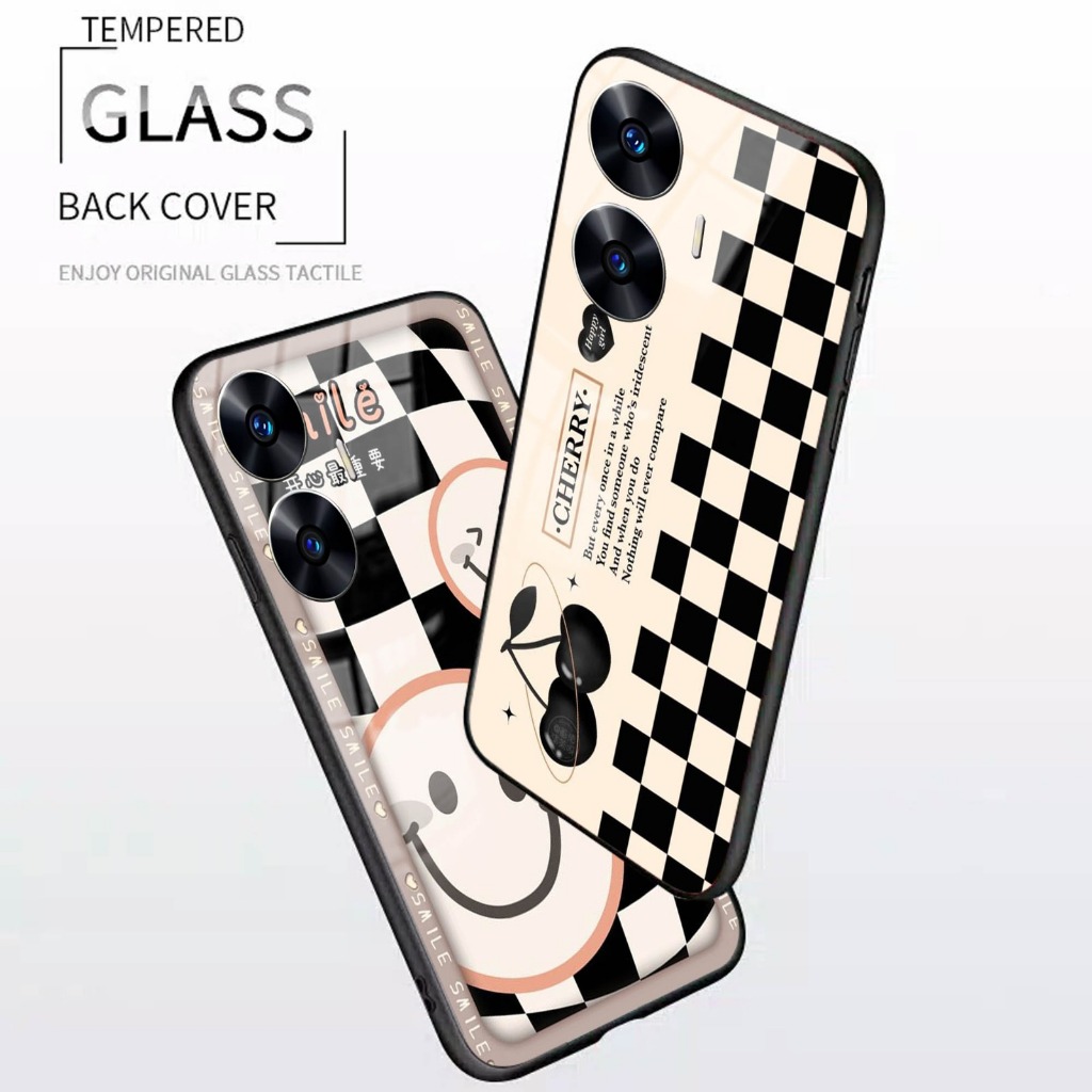 Case Kaca Glossy Realme C55 - Case Hp Realme C55 - Case Keren Realme C55 - Casing Realme C55 - Case 