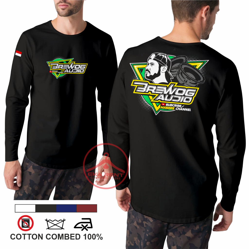 Kaos Motif Brewog Audio Sound System Lengan Panjang