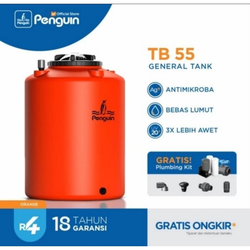Tandon Water Turrent Toren Air Tangki Pinguin Penguin 520 Liter 520liter TB 55 TB55