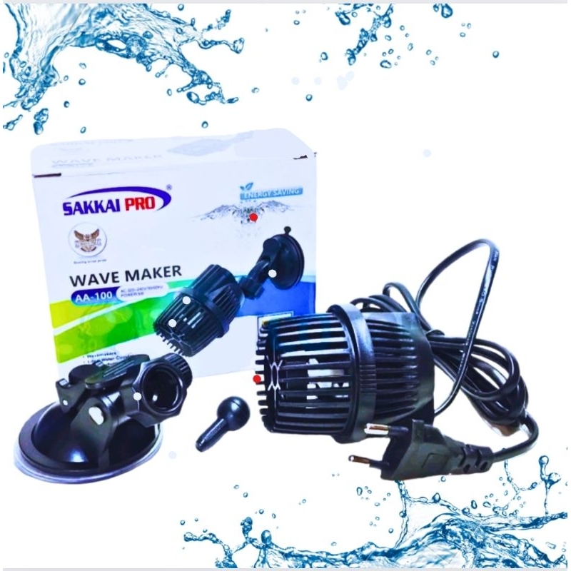 WAVE MAKER SAKKAI PRO AA 100 Mesin Pembuat Arus Ombak Air Aquarium