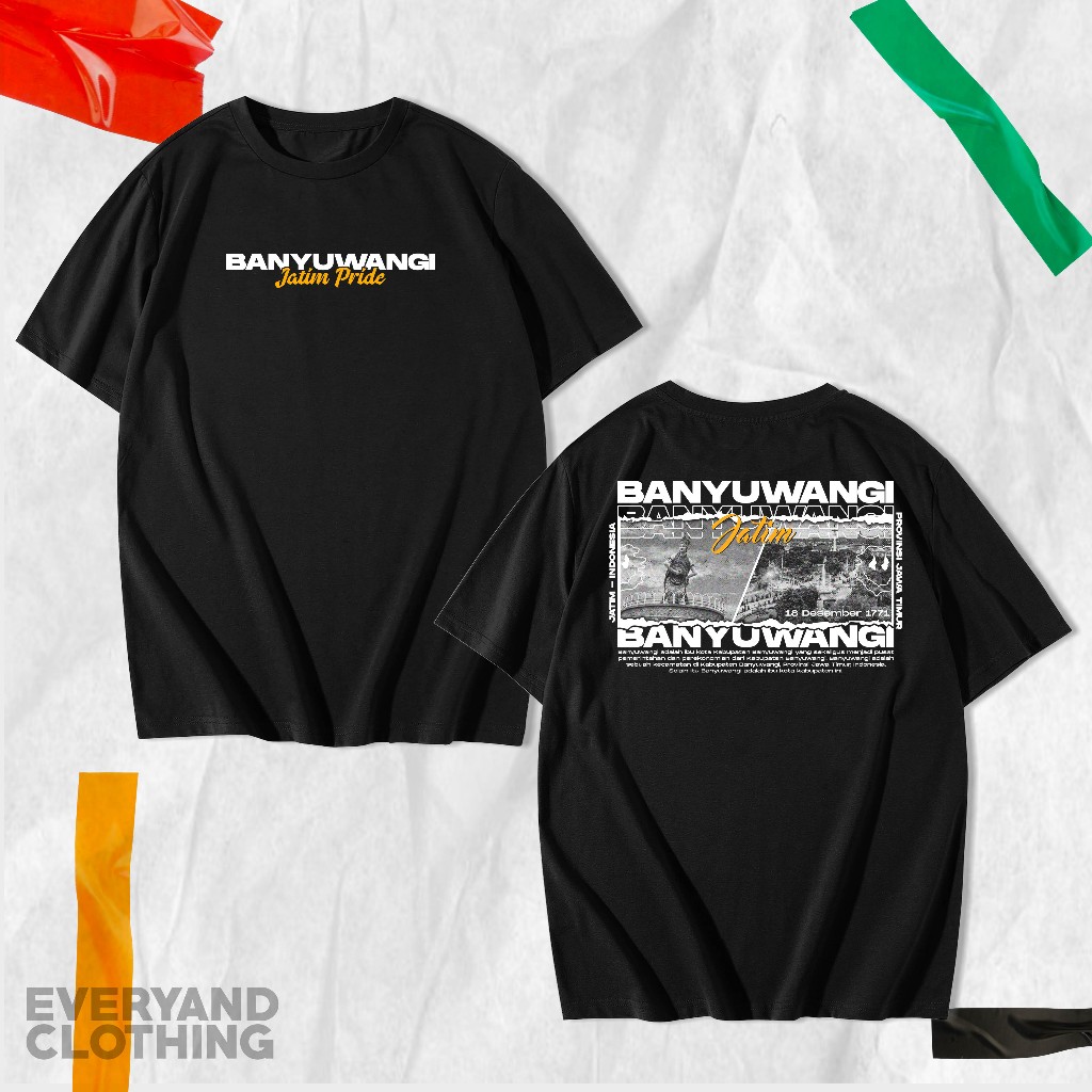 Tshirt Kaos Streetwear Kota BANYUWANGI | kaos kota Banyuwangi