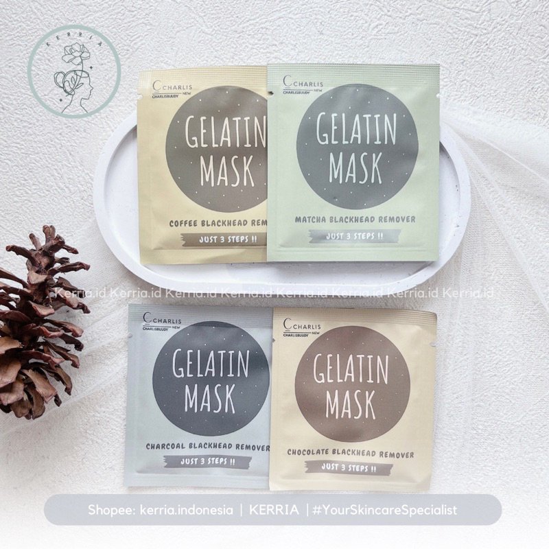 (KERRIA ID) Masker Komedo Charlis GELATIN MASK