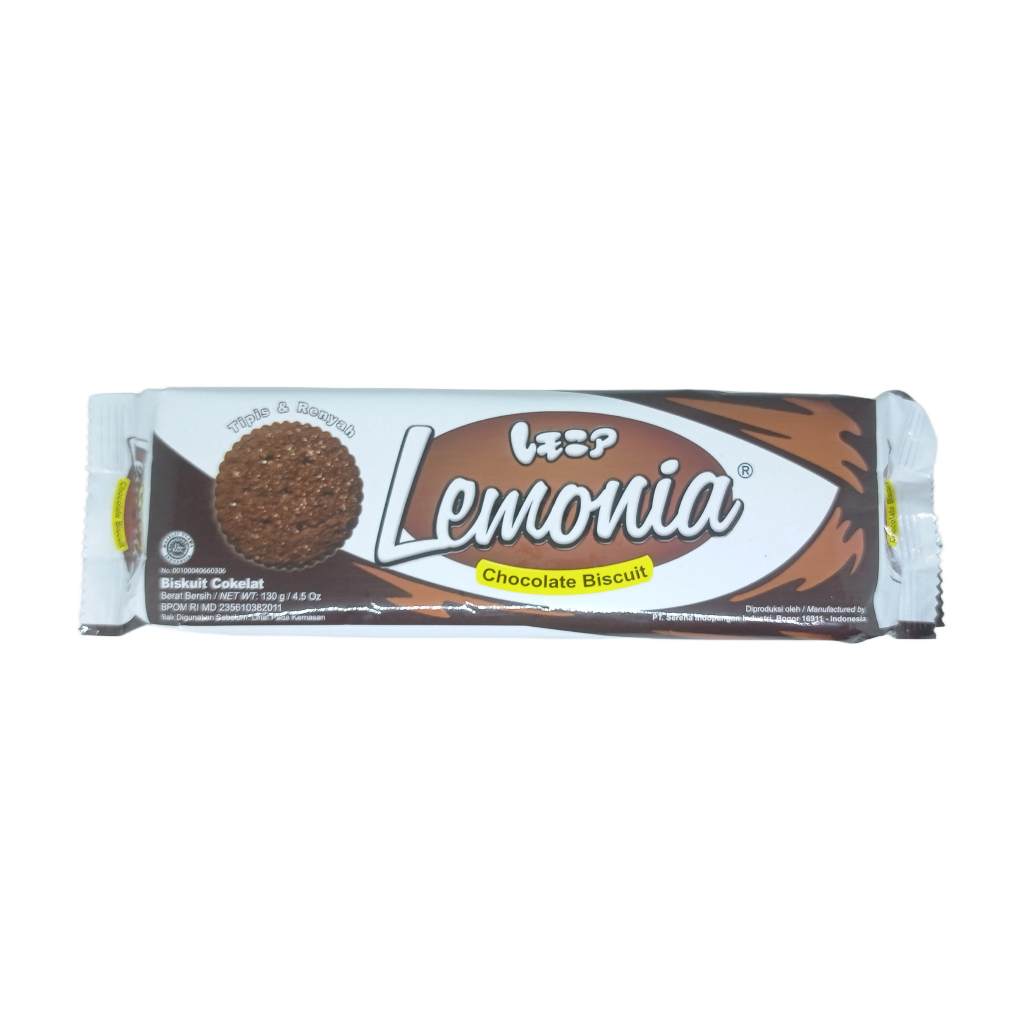 

Biskuit Cokelat lemonia Berat Bersih : 130 g