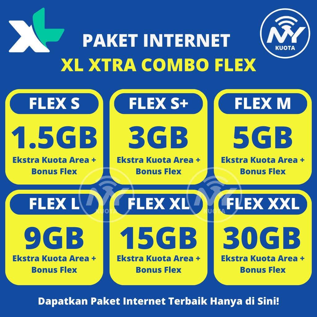 Paket Internet XL Data Xtra Combo Flex