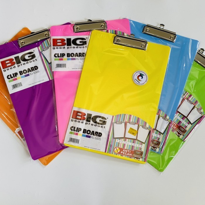 

Papan Scanner Jalan Clip Board BIG PU- 5005 Warna Pastel