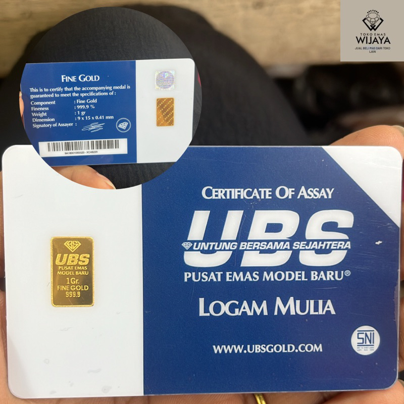 ubs 1 gram logam mulia