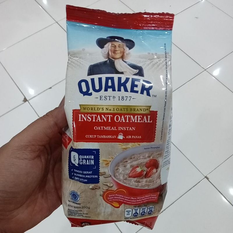 

Mahbubah - Quaker 200 g Oatmeal Instan Merah