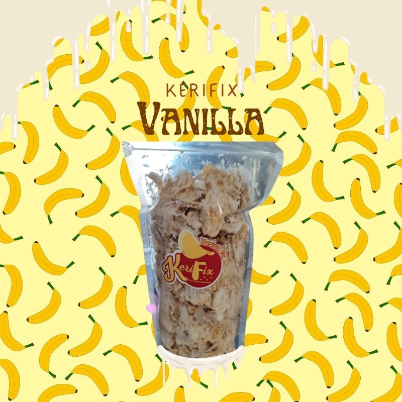

Kerifix Vanilla - KERIPIK LUMER ENAK RASA VANILLA 500GR BIKIN NGOBROL MAKIN ASYIK