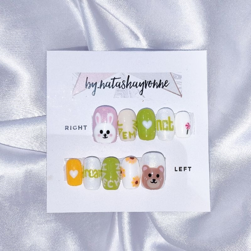 NCT Jaemin Haechan press-on nails nailart fake nails