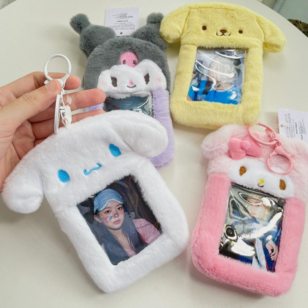[HARU] Fluffy Photocard Holder Gantungan Furry Cardholder