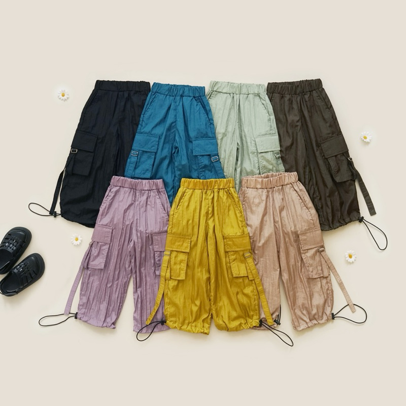 KIDDISTUFF - YUKI CARGO PANT | CELANA CARGO ANAK PARASUT UNISEX