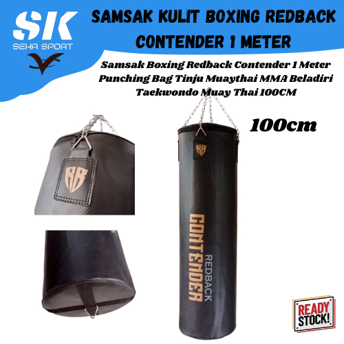 Samsak Boxing Kulit Redback (ORIGINAL) Samsak Redback Contender 100 cm-RedBack Contender 1 Meter Pun