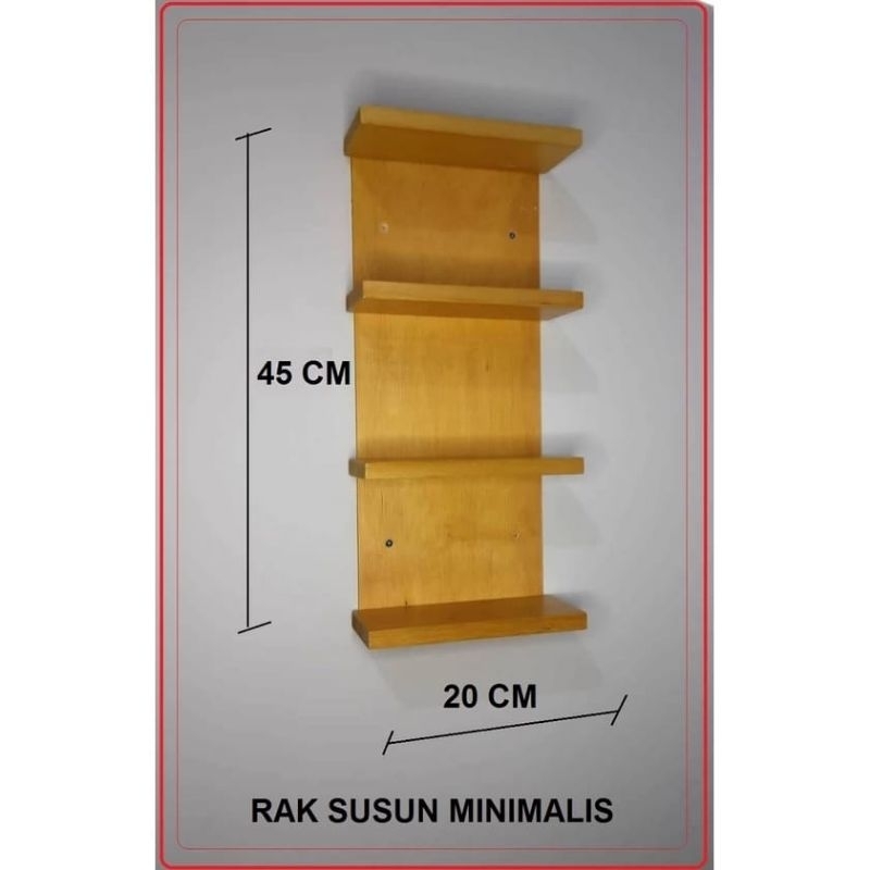 rak dinding tempel serbaguna rak dinding kayu minimalis rak kosmetik