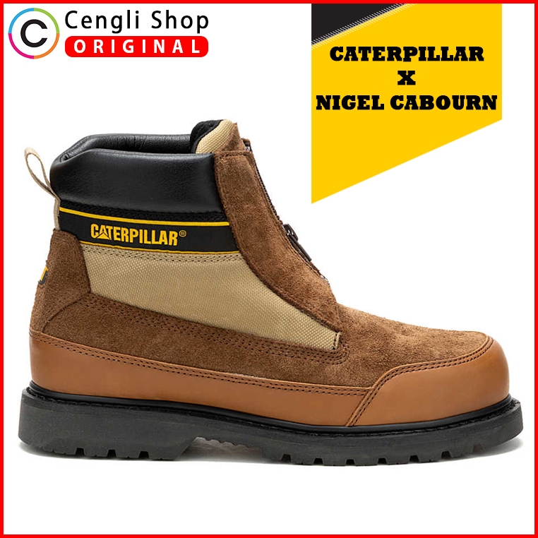 CAT-F3 SEPATU PRIA BOOT CATERPILLAR CASUAL ORIGINAL BOOTS KULIT ASLI ORI