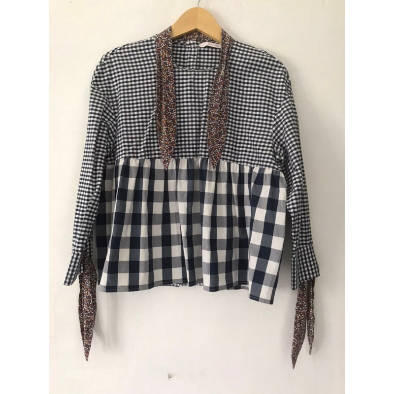 zara kemeja atasan mix babydoll mantan