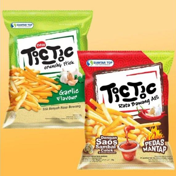 

SNACK TIC TIC RASA BAWANG ASLI ISI 10 X 20 GRAM