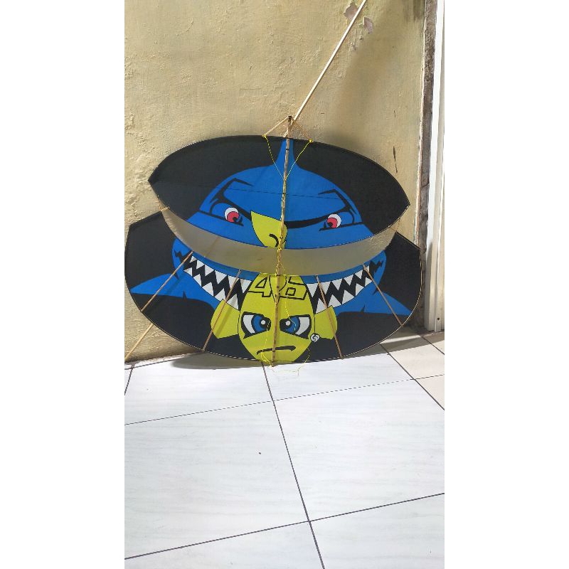 layangan pegon/gapangan ludoyo 1meter(rossi)