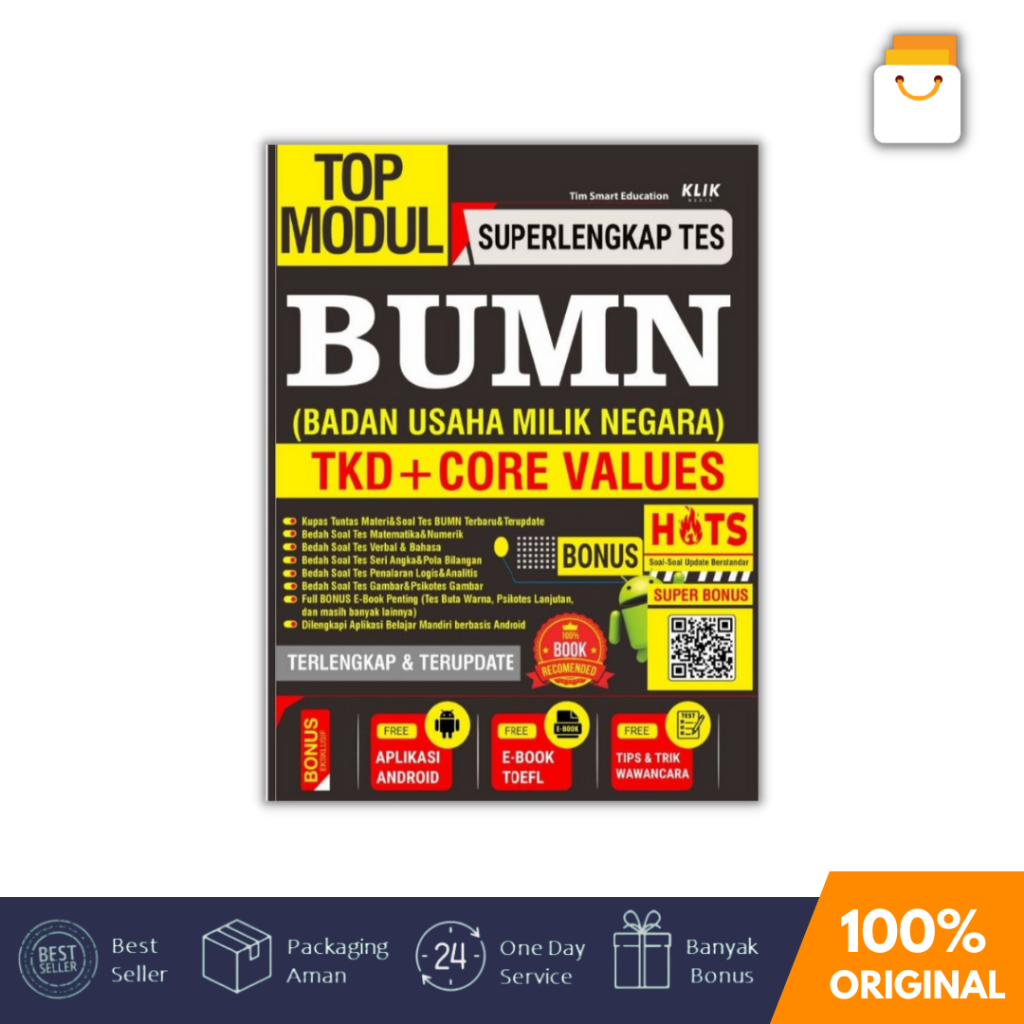 Buku Tes Bumn : Top Modul Superlengkap Tes Bumn - Original - Cklik Media