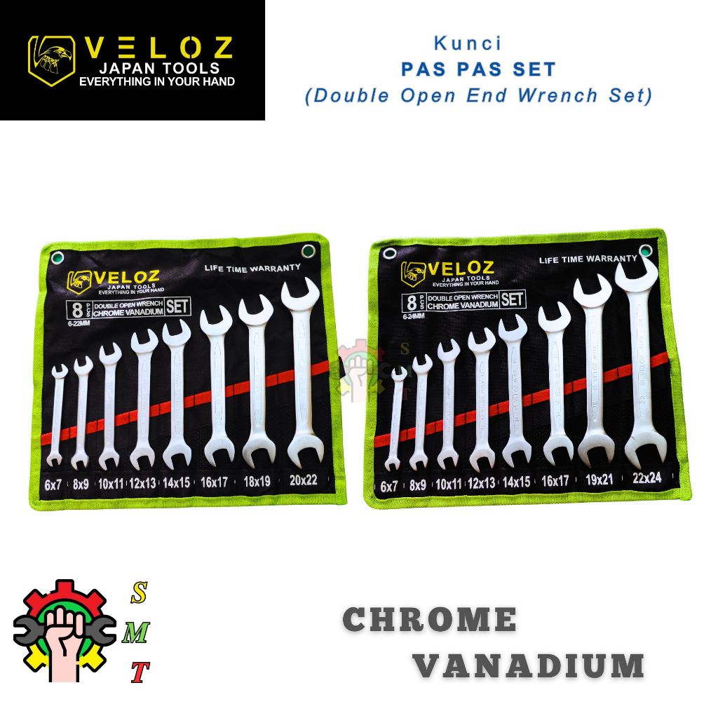 Kunci Pas Pas Set Veloz Chrome Vanadium Steel SMT Surabaya