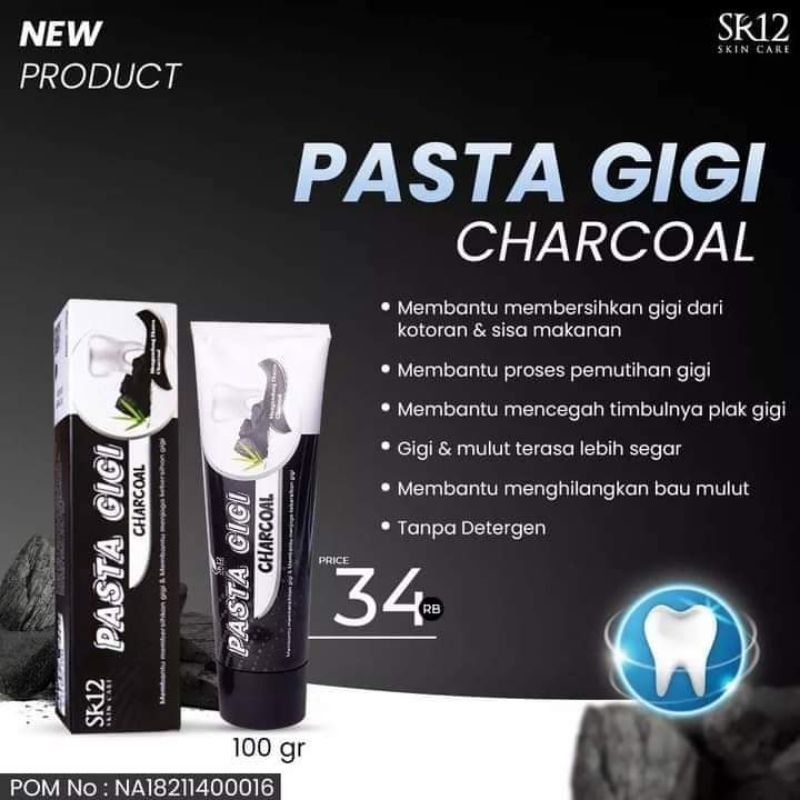 Pasta Gigi Charcoal SR12/Pasta Gigi SR12/Ppasta Gigi Charcoal